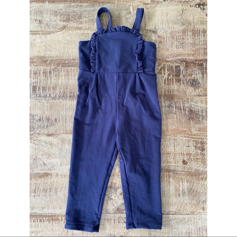 Zara comfy Navy blue toddler girl size 3T romper.